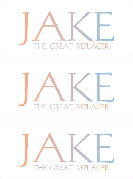 A REWARD FOR DONATIONS -- FIRST NAMES: LETTER "J"