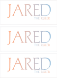 A REWARD FOR DONATIONS -- FIRST NAMES: LETTER "J"