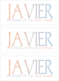 A REWARD FOR DONATIONS -- FIRST NAMES: LETTER "J"
