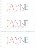 A REWARD FOR DONATIONS -- FIRST NAMES: LETTER "J"