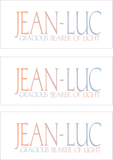 A REWARD FOR DONATIONS -- FIRST NAMES: LETTER "J"