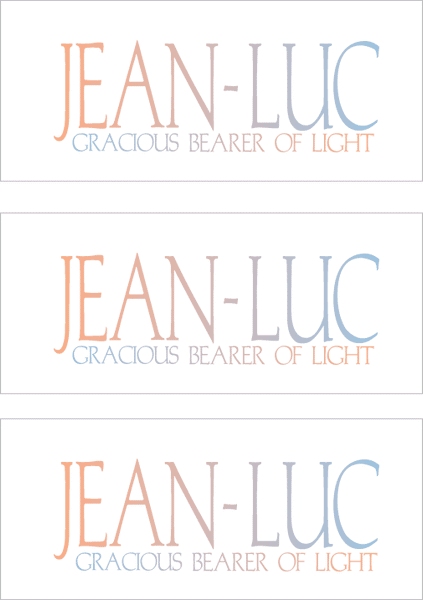 A REWARD FOR DONATIONS -- FIRST NAMES: LETTER "J"