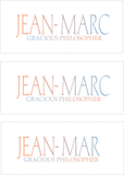 A REWARD FOR DONATIONS -- FIRST NAMES: LETTER "J"