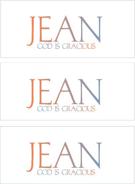 A REWARD FOR DONATIONS -- FIRST NAMES: LETTER "J"