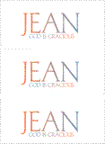 COMPATIBLE NAMES -- REWARD FOR DONATIONS: LETTER "J"