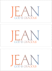 COMPATIBLE NAMES -- REWARD FOR DONATIONS: LETTER "J"