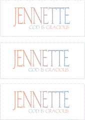 COMPATIBLE NAMES -- REWARD FOR DONATIONS: LETTER "J"