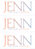 A REWARD FOR DONATIONS -- FIRST NAMES: LETTER "J"
