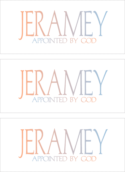 A REWARD FOR DONATIONS -- FIRST NAMES: LETTER "J"