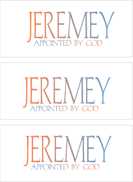 A REWARD FOR DONATIONS -- FIRST NAMES: LETTER "J"