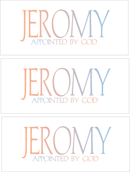 A REWARD FOR DONATIONS -- FIRST NAMES: LETTER "J"