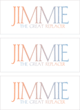 A REWARD FOR DONATIONS -- FIRST NAMES: LETTER "J"