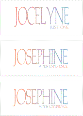 A REWARD FOR DONATIONS -- FIRST NAMES: LETTER "J"