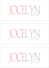 A REWARD FOR DONATIONS -- FIRST NAMES: LETTER "J"