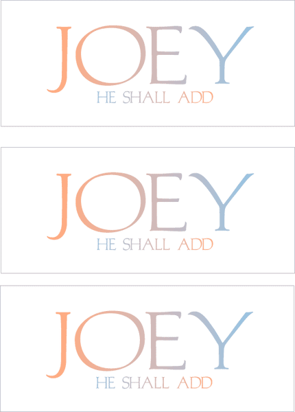 A REWARD FOR DONATIONS -- FIRST NAMES: LETTER "J"