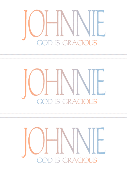 A REWARD FOR DONATIONS -- FIRST NAMES: LETTER "J"