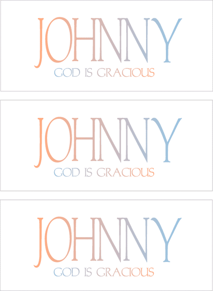 A REWARD FOR DONATIONS -- FIRST NAMES: LETTER "J"