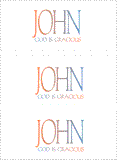 COMPATIBLE NAMES -- REWARD FOR DONATIONS: LETTER "J"