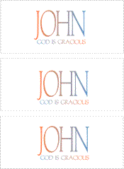 COMPATIBLE NAMES -- REWARD FOR DONATIONS: LETTER "J"
