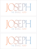 A REWARD FOR DONATIONS -- FIRST NAMES: LETTER "J"