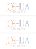 A REWARD FOR DONATIONS -- FIRST NAMES: LETTER "J"
