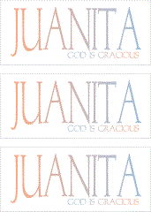 A REWARD FOR DONATIONS -- FIRST NAMES: LETTER "J"
