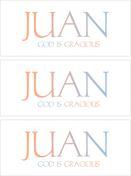 A REWARD FOR DONATIONS -- FIRST NAMES: LETTER "J"