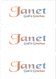 COMPATIBLE NAMES -- REWARD FOR DONATIONS: LETTER "J"