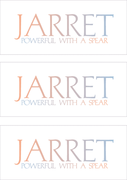 A REWARD FOR DONATIONS -- FIRST NAMES: LETTER "J"