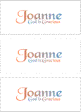 COMPATIBLE NAMES -- REWARD FOR DONATIONS: LETTER "J"