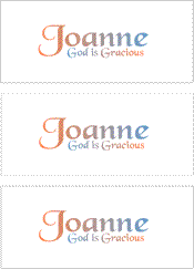 COMPATIBLE NAMES -- REWARD FOR DONATIONS: LETTER "J"