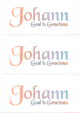 A REWARD FOR DONATIONS -- FIRST NAMES: LETTER "J"