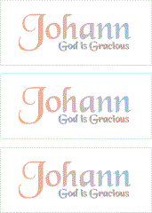 A REWARD FOR DONATIONS -- FIRST NAMES: LETTER "J"