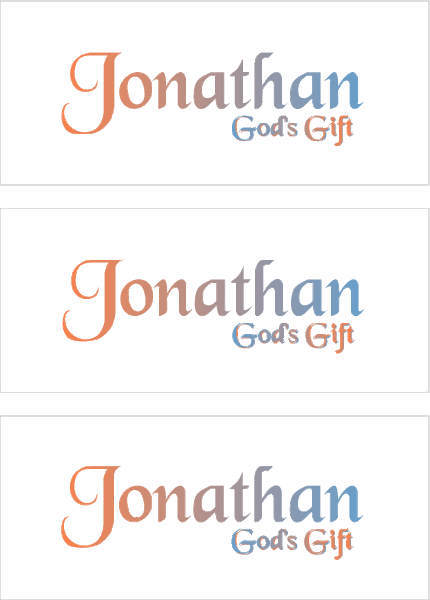 A REWARD FOR DONATIONS -- FIRST NAMES: LETTER "J"