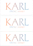 A REWARD FOR DONATIONS: FIRST NAME: LETTER "K"