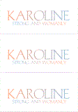 A REWARD FOR DONATIONS: FIRST NAME: LETTER "K"
