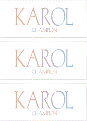 A REWARD FOR DONATIONS: FIRST NAME: LETTER "K"