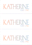 A REWARD FOR DONATIONS: FIRST NAME: LETTER "K"