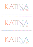A REWARD FOR DONATIONS: FIRST NAME: LETTER "K"