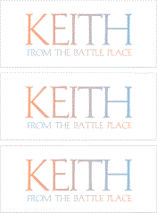 A REWARD FOR DONATIONS: FIRST NAME: LETTER "K"