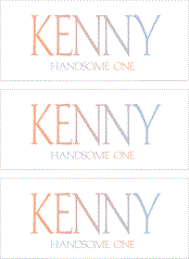 A REWARD FOR DONATIONS: FIRST NAME: LETTER "K"