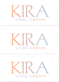 A REWARD FOR DONATIONS: FIRST NAME: LETTER "K"