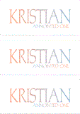 A REWARD FOR DONATIONS: FIRST NAME: LETTER "K"