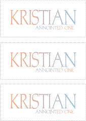 A REWARD FOR DONATIONS: FIRST NAME: LETTER "K"