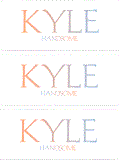 A REWARD FOR DONATIONS: FIRST NAME: LETTER "K"