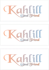 A REWARD FOR DONATIONS: FIRST NAME: LETTER "K"