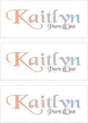 A REWARD FOR DONATIONS: FIRST NAME: LETTER "K"