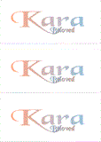 A REWARD FOR DONATIONS: FIRST NAME: LETTER "K"