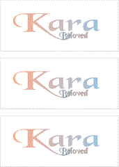 A REWARD FOR DONATIONS: FIRST NAME: LETTER "K"