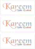 A REWARD FOR DONATIONS: FIRST NAME: LETTER "K"